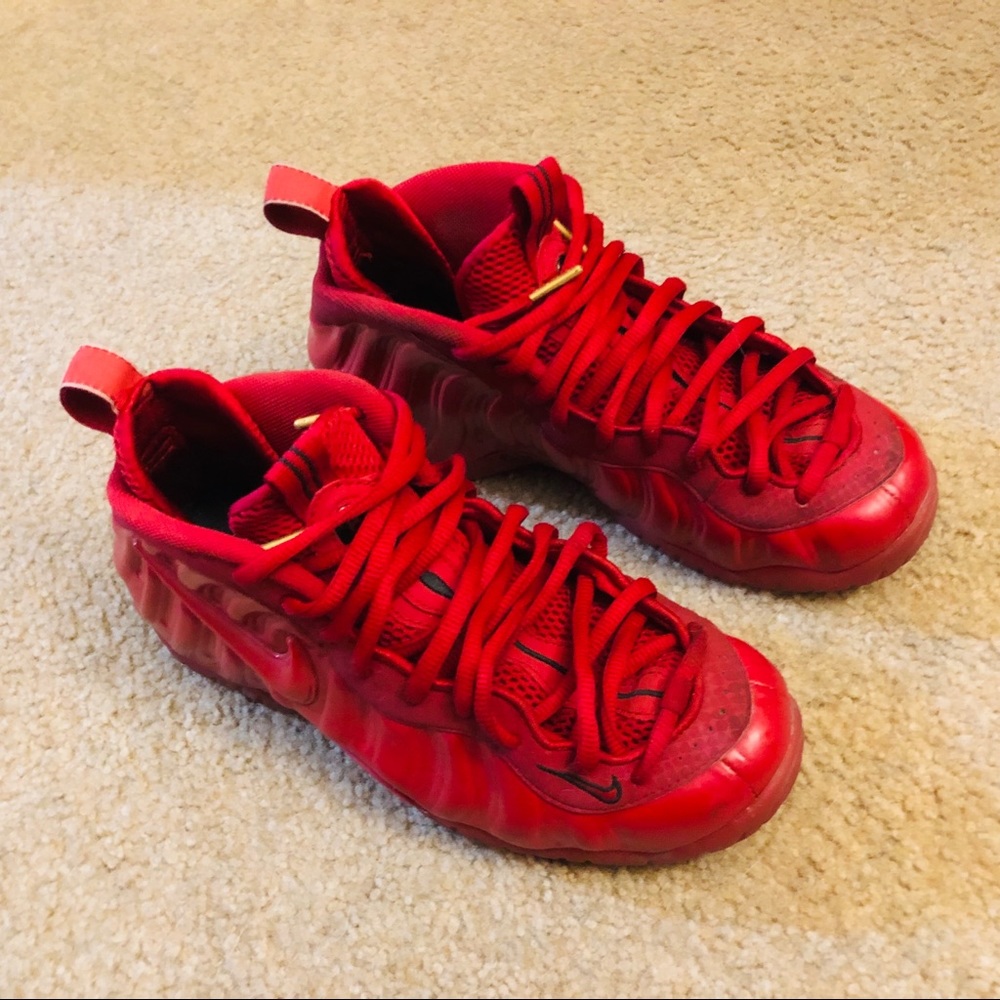 Nike Air Foamposite Pro Gym2015 Triple Red October